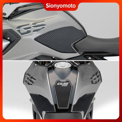 Fuel Gas Tank Pad Protector Stickers Decal Set Compatible with G310GS G310R 2017 2018 2019 2020 2021 2022 2023- Anti-Slip Protective Kit, Black | 3-Piece