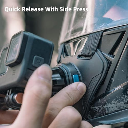 Magnetic Quick Release Motorcycle Helmet Chin Strap Mount Compatible with Go pro (T8) - color: T8