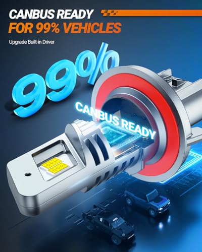 SEALIGHT H13 Bulb, H13 9008 Fog Lights Bulb 40000LM Super Bright,9008 Head Light Bulbs Fanless In Line Car Fog Bulb Plug and Play, Pack of 2 - size: H13/9008