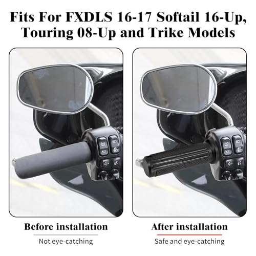 1" Electronic Throttle Defiance Handlebar Grips 25mm Hand Grips Fit for Harley Touring Street Glide Road King Road Glide Electra Glide - color: #1 Black