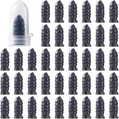 40 Pcs Tire Repair Rubber Nail Kit, Screws in Tire Plugs, Spiral Puncture Vaccum Tires Kits, Self Service Screw Plug Fast Tool for Auto, Motorcycle, Bike (Black, Large) - color: 40 Pcs, Large