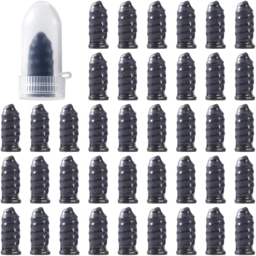 40 Pcs Tire Repair Rubber Nail Kit, Screws in Tire Plugs, Spiral Puncture Vaccum Tires Kits, Self Service Screw Plug Fast Tool for Auto, Motorcycle, Bike (Black, Large) - color: 40 Pcs, Large