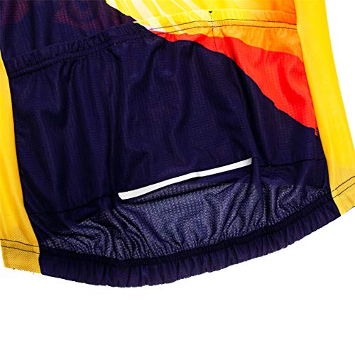 Cycling Jerseys Men,Mountain Bike Jersey Summer Short Sleeve Breathable Bicycle Tops Riding Bike Shirts Quick Dry - color: Cf0064, size: Large