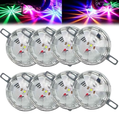 Universal Waterproof LED Chassis Lights, 12v LED Watermelon Lights for Trucks Offroad Motorcycle Electric Vehicles Chassis Light, Automotive Accent Multicolor Neon Lighting Underglow Kit(8pcs) - color: 8pcs