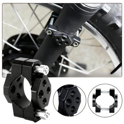 Universal Motorcycle Light Bracket – 22-32mm Handlebar Mount Clamp Holder for LED Spotlights, Fog Lights, Turn Signal Lights, Motorcycle Handlebar Bracket for Most Motorcycles