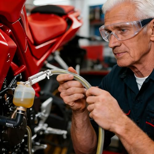 2 Sets Brake Bleeder Hose Kit with One-Way Valve&Metal Clamp | Air-Free Hydraulic Bleeding Tool for Car, Motorcycle&Clutch