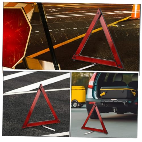 Alipis 5pcs Reflective Safety Triangle Kit Foldable Emergency Warning Sign for Vehicles Roadside Safety Tool for Breakdown Situations