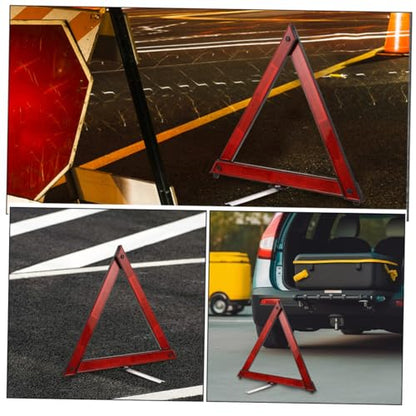 Alipis 5pcs Reflective Safety Triangle Kit Foldable Emergency Warning Sign for Vehicles Roadside Safety Tool for Breakdown Situations