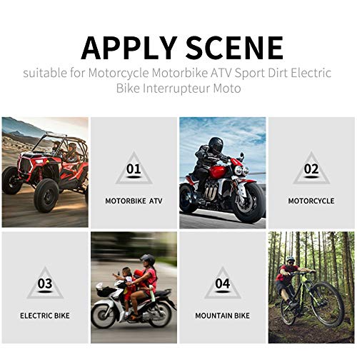 7/8" 22mm Left ATV Motorbike Handlebar Switch Motorcycle Horn Turn Signal Warning Light Switches