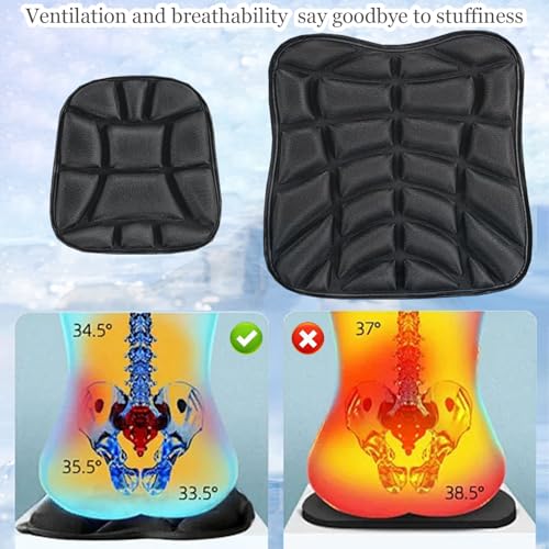 Motorcycle Seat Cushion for Kawasaki Ninja 400 ABS Special Edition/Ninja 400 KRT Edition/SE, Gel Comfort Seat Cover with Breathable Pressure Relief Anti-Slip Shock Absorption Saddle Pads