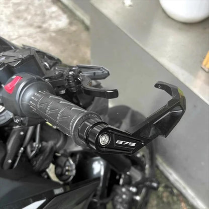 Compatible with 675SR 675 SR-R 675NK 675SS Motorcycle CNC Handlebar Grip Guard Brake Clutch Lever Protector (Black) - color: Black