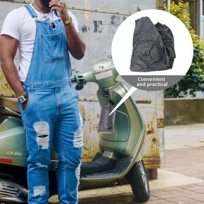 Universal Outdoor Motorcycle and ATV Cover Waterproof Sun Protection Oxford Cloth with Double Stitched Seams and Windproof Clasp, Anti-Theft Design for All-Season Use