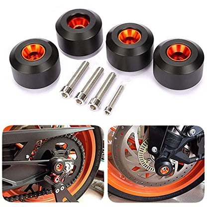 CICMOD Motorcycle Front Rear Fork Wheel Frame Slider Crash Protector for 125 200 390 Duke