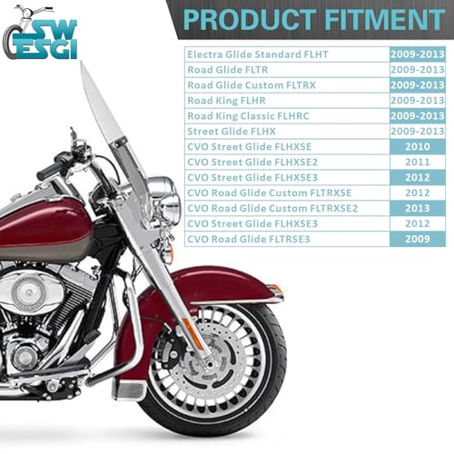 Detachable Two Up Tour Trunk Mounting 09-13 2-Up Tour Trunk Mounting Rack Compatible Harley Davidson Touring Street Glide Road King Road Glide Electra Glide (2009-2013 Rack Chrome) - color: 2009-2013 Rack Chrome