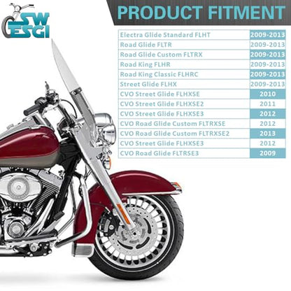 Detachable Two Up Tour Trunk Mounting 09-13 2-Up Tour Trunk Mounting Rack Compatible Harley Davidson Touring Street Glide Road King Road Glide Electra Glide (2009-2013 Rack Black) - color: 2009-2013 Rack Black