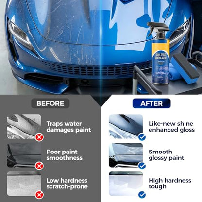 Quick Car Surface Spray, Waterless Cleaner & Polish for Cars, Motorcycles and Trucks, Easy Spray-and-Wipe Car Care (3pcs)