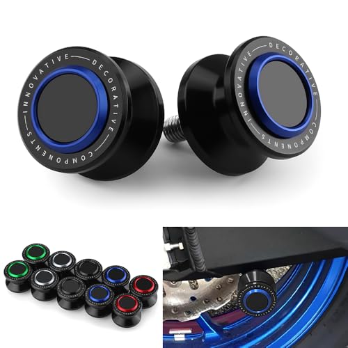6MM Swingarm Spools Sliders Fit For MT09 MT01 MT03 MT10 XSR900 YZF R7 R1 R3 R6 R25 R125 YZF600R FZ1 FZ6 FZ6R FZ8 FZ09 FZ10 FJ09 899 959 1199 1299 821 | M6 Universal Rear Frame Sliders Stand BE - color: blue, size: M6