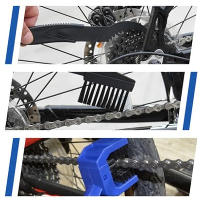 Red Motorcycle and Bicycle Chain Brushes Bicycle Cleaning Chain Brushes