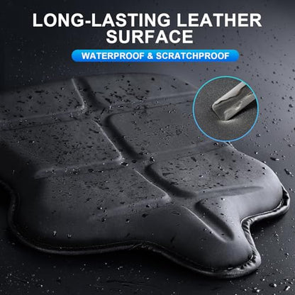 Turtle-Shaped Motorcycle Seat Cushion, Large 3D-Honeycomb Structure Pressure Relief & Breathable Motorcycle TPE Gel Seat Pad for Long Rides