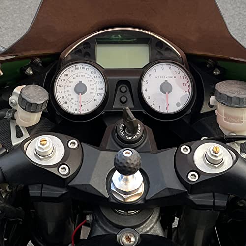 iMESTOU Motorcycle Fork Stem Mount 1 Inch Ball Base Adapter Suitable for Ram B Size Phone Mounts, Fits for 12-30mm Stem Holes, Works with Yamaha/Kawasaki Ninja/BMW/Suzuki/Ducati Motorcycles