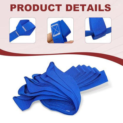 6PCS Soft Loop Tie Down Straps, 1,500 Load Capacity & 4,500 Lbs Breaking Strength, Heavy Duty Tie Down Loops for Securing ATV, UTV, Dirt Bikes, Scooters, Motorcycles, Lawn Garden Equipment