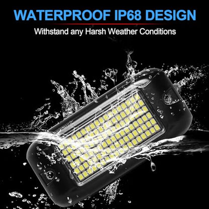 Nicoko 108 High-Power LEDs per Pod 4Pods Pure Green Rock Lights Ultra-Bright Offroad Underglow Kit Advanced Heat Dissipation IP68 Waterproof for Truck, SUV, UTV, ATV, RZR - size: Pure green rock lights