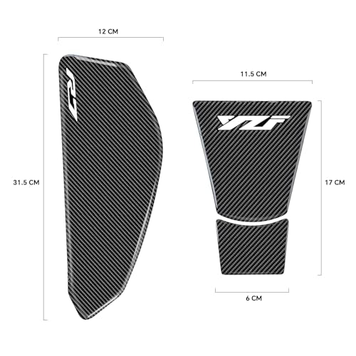 3D Motorcycle Tank Pad Gas Tank Protector Compatible with Yamaha YZF-R7 R7 3D Anti Slip Tank Pad Stickers Gas Oil Fuel Tank Pad Protectors,White - size: R7 -1