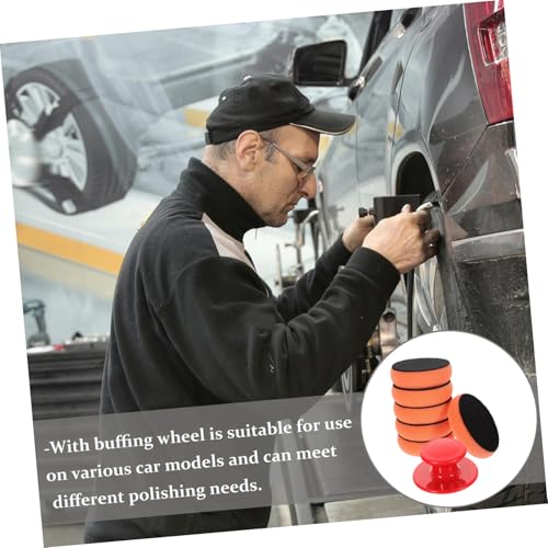 KESYOO Sponge Buffing Pads for Car Polishing Reusable Wax Applicator Pad Set with Sponges Handle for Cars Motorcycles Boats Easy to Use for Optimal Shine