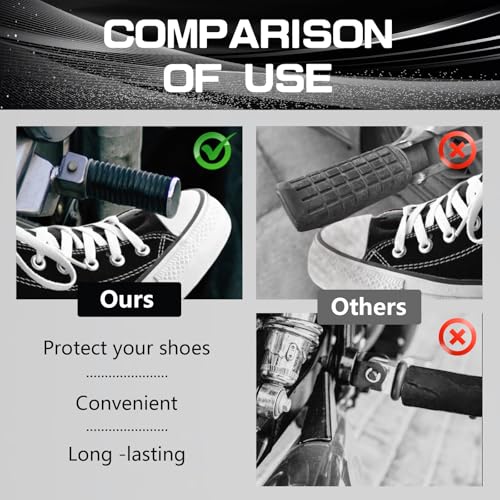 5 Pieces Motorcycle Shifter Shoe Protector - Universal Quick-Fit Riding Footwear Boot Protector,Non-Slip Rubber Gear Shift Cover,Unisex Motorcycle Accessory (Black)