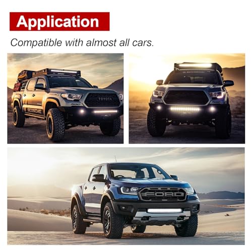 FXC LED Light Bar Wiring Harness Kit 16 AWG Heavy Duty 12V 5Pin Rocker Laser On Off Waterproof Switch Power 40A Relay Blade Fuse-2 Lead for Cars Boat ATV Truck (LED POD Lights) - style: LED POD LIGHTS