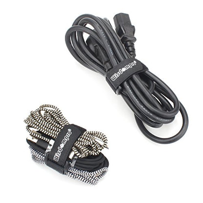 20 Pack 0.8 x 8 Inches Hook and Loop Reusable Fastening Cable Tie Down Straps by Wisdompro - Reusable, Durable Functional Ties to Keep Your Home, Office, Workspace from Tangled Messes of Cords - size: 0.8 x 8 Inch, 20 Pack
