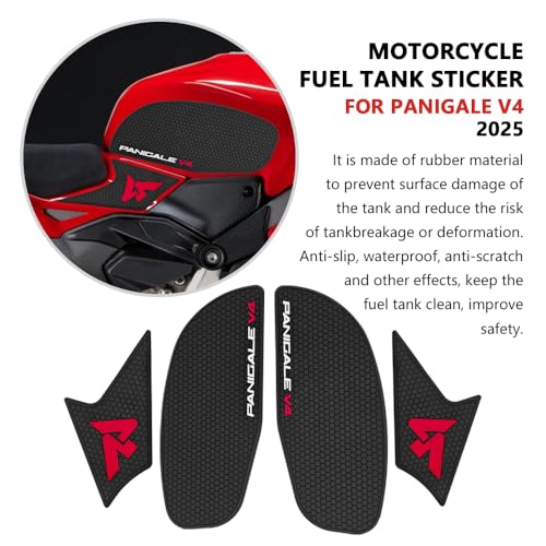 for Panigale V4 V4S Panigale v4s 2025 Tank Pad Protector Motorcycle Sticker Decal Air Knee Grip Tank Traction Pad Side Accessories