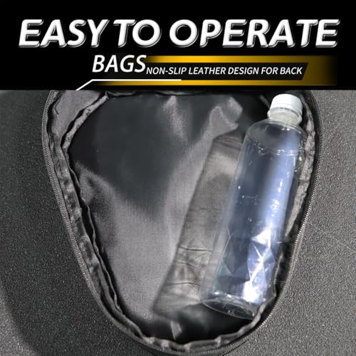 NIGHT CAT Tail Bag Multifunctional Waterproof Saddle Bag Motorcycle Rear Seat Universal Storage - color: Black-High Capacity