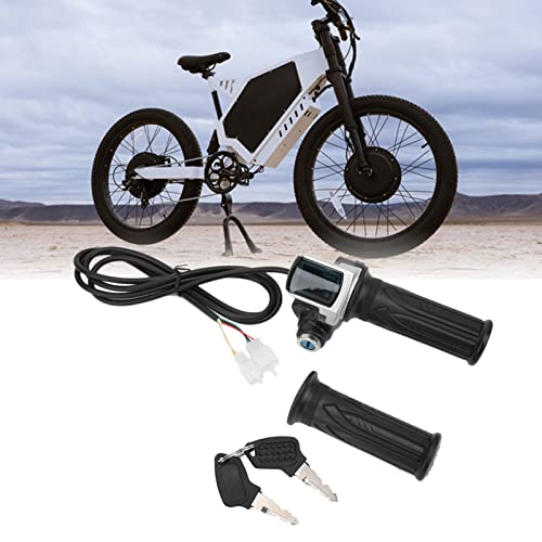 Electric Bike Throttle Grip Lock Key Set LED Indicator for Motorcycle Scooter 48V powersports throttles of grip adopts ABS material which