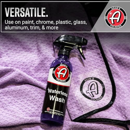 Adam's Polishes Waterless Wash (5 Gallon) Cleaning, Wash, Spray for Car Detailing, Safe Ultra Slick Lubricating Formula for Car, Boat, Motorcycle, RV -No Garden Hose, Wash Soap, or Foam Cannon Needed - size: 640 Fl Oz (Pack of 1)