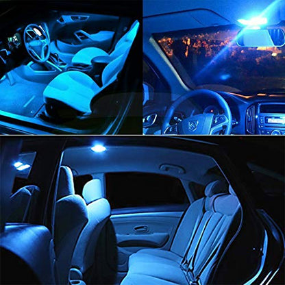 194 LED Car Bulb Ice Blue 3030 Chipset 2SMD T10 194 168 W5W LED Wedge Light Bulb 1.5W 12V License Plate Light Courtesy Step LightTrunk Lamp Clearance Lights (12pcs/pack)… - color: Ice Blue