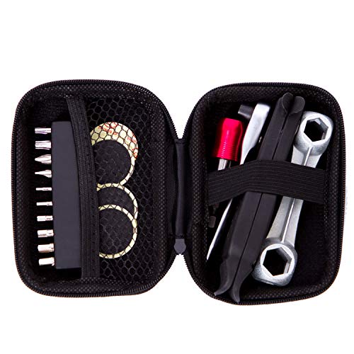YBEKI Bike Repair Tool Kit - Professional Bicycle Multi-Tool with Ratchet Wrench, 10 Precision Bits, Tire Levers & Patches, Bone Wrench, Portable Storage Bag - Essential MTB Road Bike Maintenance Set