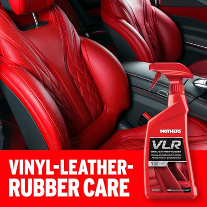 Mothers VLR Vinyl-Leather-Rubber Care, 1 gal. — Cleans, Conditions & Protects In One Step – pH Balanced Formula with Neatsfoot Oil & Lanolin To Protect Against Drying, Fading & Cracking (06522) - size: 1 Gallon