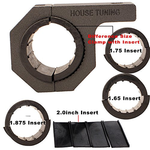 HOUSETUNING Horizontal Bar Clamp 1.625 inch,1.75 inch,1.875 inch,2.0 inch,Roll Bar Clamp for LED Light Bar,Cube Lights,ATVs Whips - size: 1.625~2.0inch
