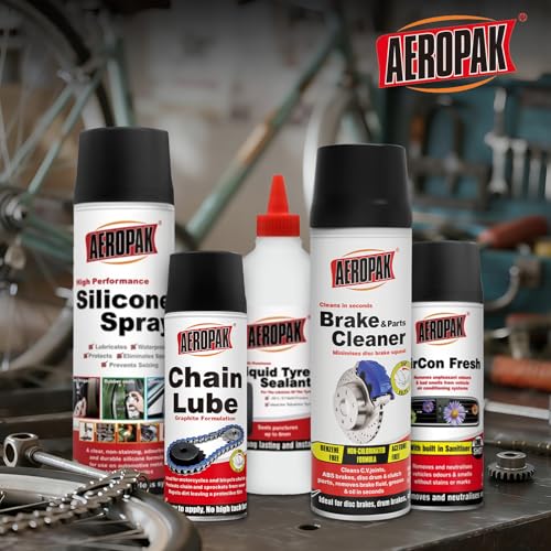 Chain Lubricant & Brake Cleaner Kit—Waterproof, Rust-Proof, Corrosion-Resistant Chain Lubricant + Chlorine-Free Brake Cleaner Spray | Suitable for Motorcycles, Bicycles, Cars, and All Vehicles