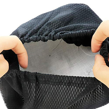 Modengzhe 3D Mesh Moped Seat Cover Heat Insulation Soft Sitting Pad Cushion for Scooter Electric Bike Round Triangle Seat (Black)