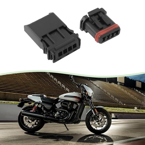 5 Sets 4 Pin Motorcycle Car Male Female Connector Plug Kit 4 Wire Male Female Connector Handlebar Wiring MX19004S51 MX19004P51 Compatible with H-Arley Davidson