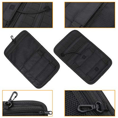 AUFER Motorcycle Internal Saddlebags Lid Organizer Bags Hard Bags Saddle Bag Small Tools Storage Pouch Compatible With For Harley VRSC Softail Touring Sportster Dyna Indian Yamaha Kawasaki,Black
