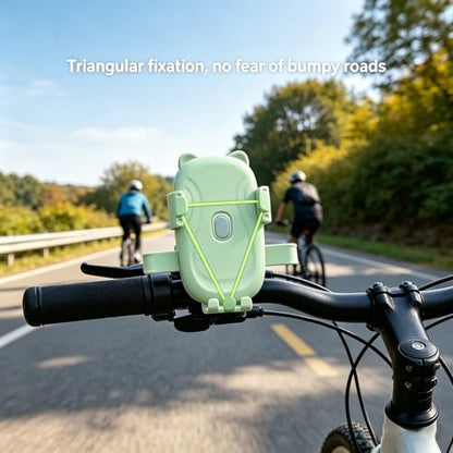 Bike Phone Holder,360° Rotation,Motorcycle Phone,Mount for 4.7-7.2" Devices,Universal Bicycle Phone,Mount for iPhone & Android on Scooter,Mountain Bike,Golf Cart - color: matcha green