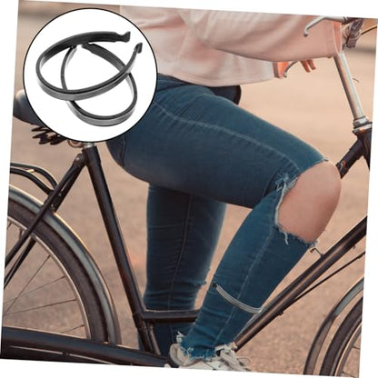 Mipcase 2pcs Cycling Pants Clips Reflective Bands for Cyclists Running Gear Belt Lightweight Comfortable Ankle Wrap Clip