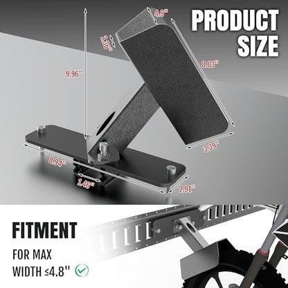 E-Track Dirt Bike Wheel Chock Multi-Angle Adjustment Fits Floor or Wall E-Track, Heavy-Duty Accessory for Trailers Dirt Bikes Bicycles (1Pack) - size: 1 Pack