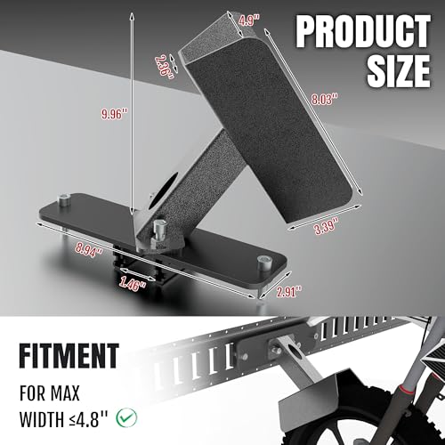 E-Track Dirt Bike Wheel Chock Multi-Angle Adjustment Fits Floor or Wall E-Track, Heavy-Duty Accessory for Trailers Dirt Bikes Bicycles (1Pack) - size: 1 Pack