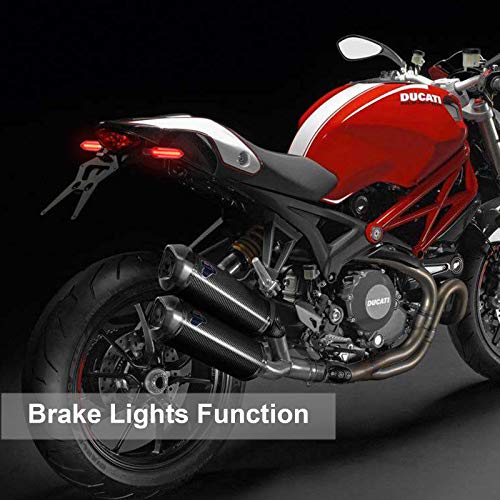 Kinstecks 4PCS Motorcycle Indicators Flowing Turn Signal Lights Motorbike Turning Indicators Daytime Running Lights Brake Lights 12V for Motorcycle Motorbike Scooter Quad Cruiser Off Road