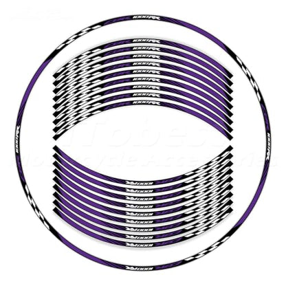 CBR 17 inch Wheel Rim Stickers Decals Tape Compatible with CBR1000RR 2004-2025 Motorcycle Reflective Rim Tapes Sticker Stripe(Purple) - color: Purple