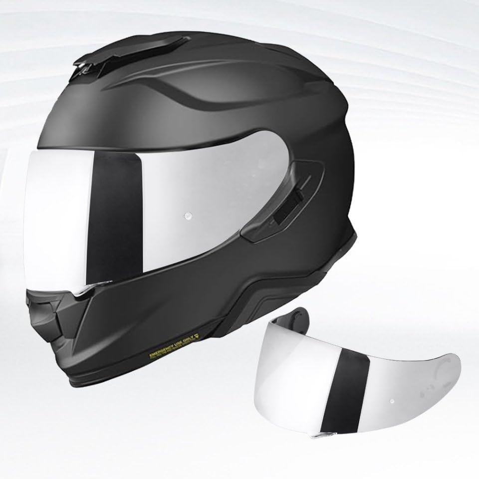 GT Air Visor Repalcement for GT Air 2, Outer Face Helmet Shield Compatible with CNS-1/Neotec/TC-5/TC-9 Accessories (Chrome Silver) - color: Chrome Silver
